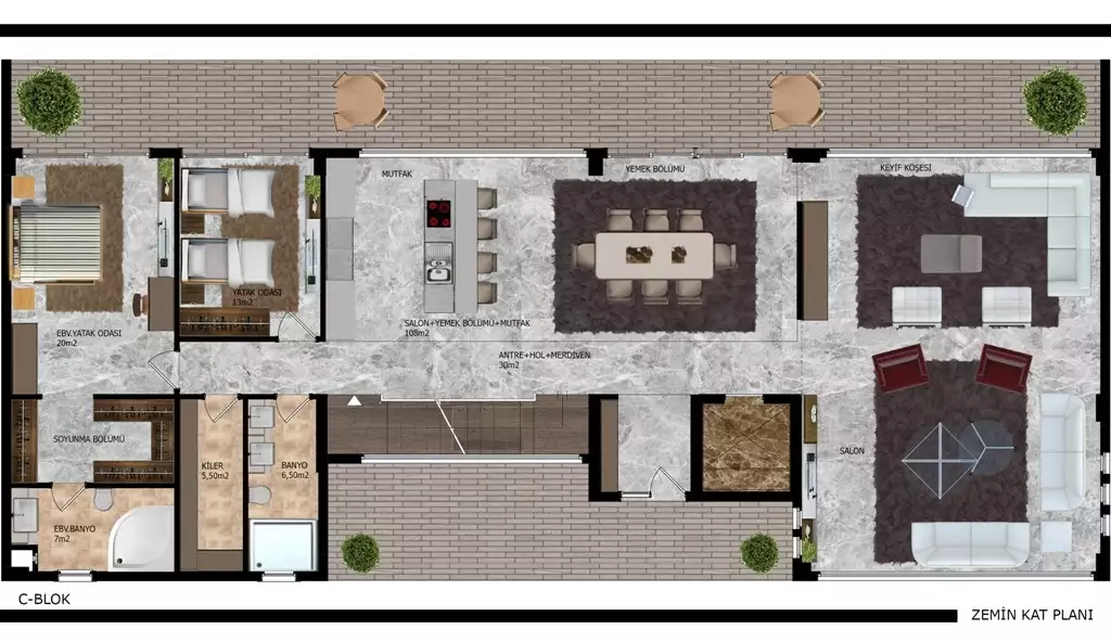 Вилла 400м² в Турции, Каргыджак. Стоимостью 2450000€ аренда фото-24