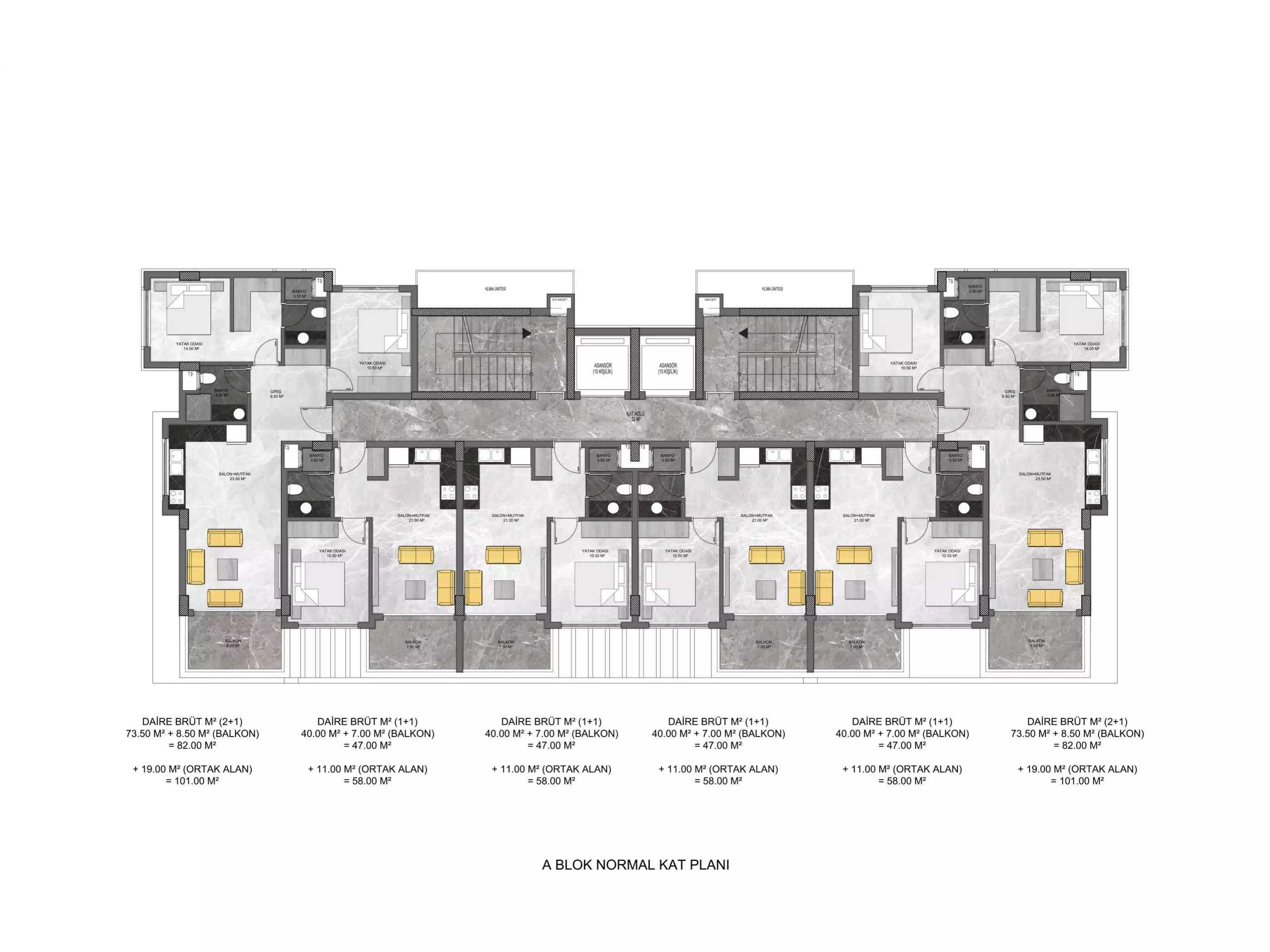 Квартира 57м² в Турции, Авсаллар. Стоимостью 136500€ аренда фото-51