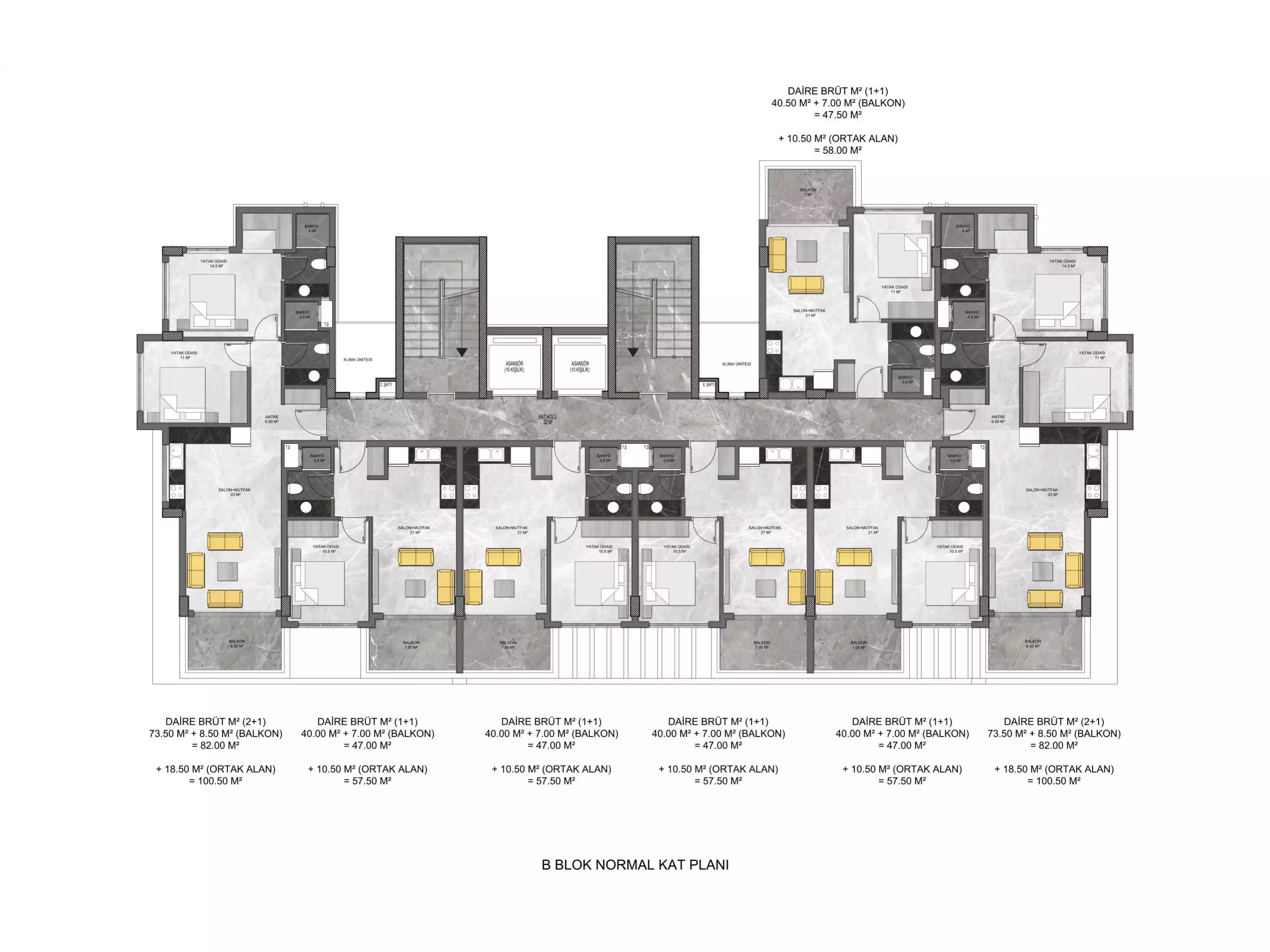 Квартира 57м² в Турции, Авсаллар. Стоимостью 136500€ аренда фото-55