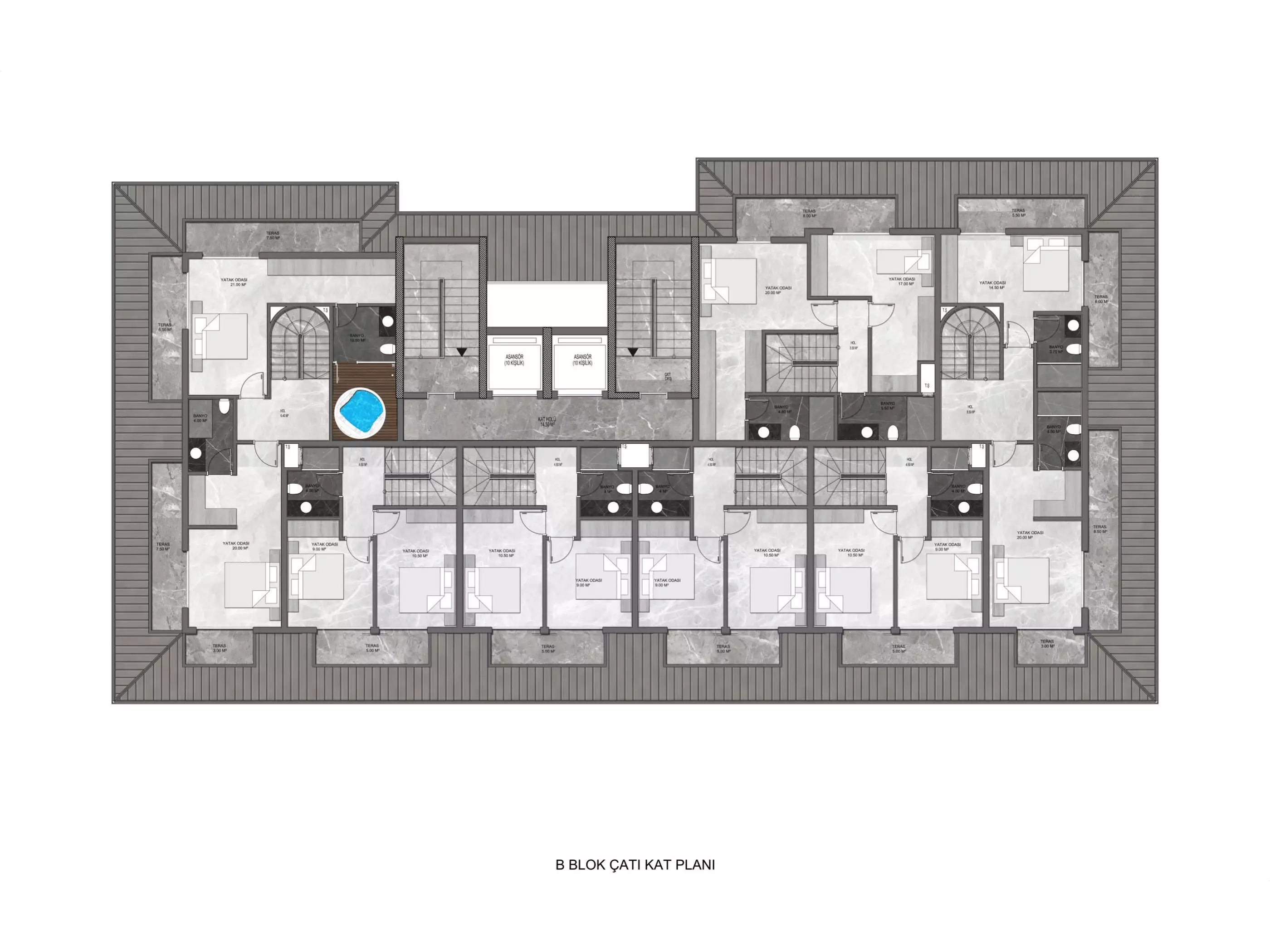 Квартира 57м² в Турции, Авсаллар. Стоимостью 136500€ аренда фото-56