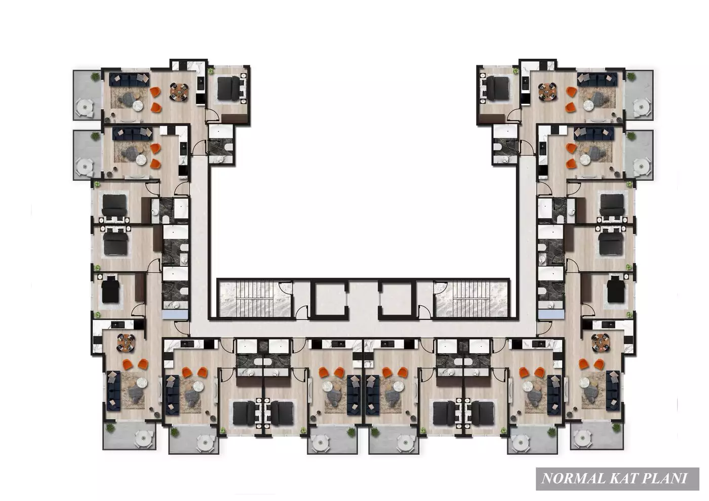 Квартира 44м² в Турции, Авсаллар. Стоимостью 140000€ аренда фото-13
