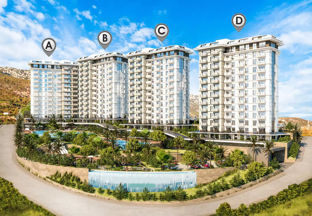 Квартира 51м² в Турции, Махмутлар. Стоимостью 66000€ аренда фото-1