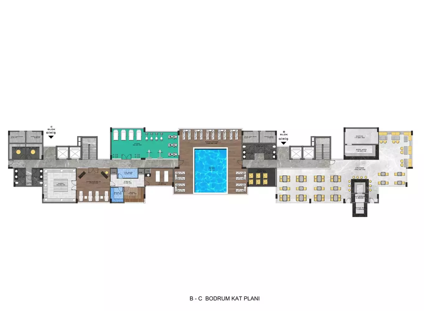 Квартира 45м² в Турции, Кестель. Стоимостью 240000€ аренда фото-61