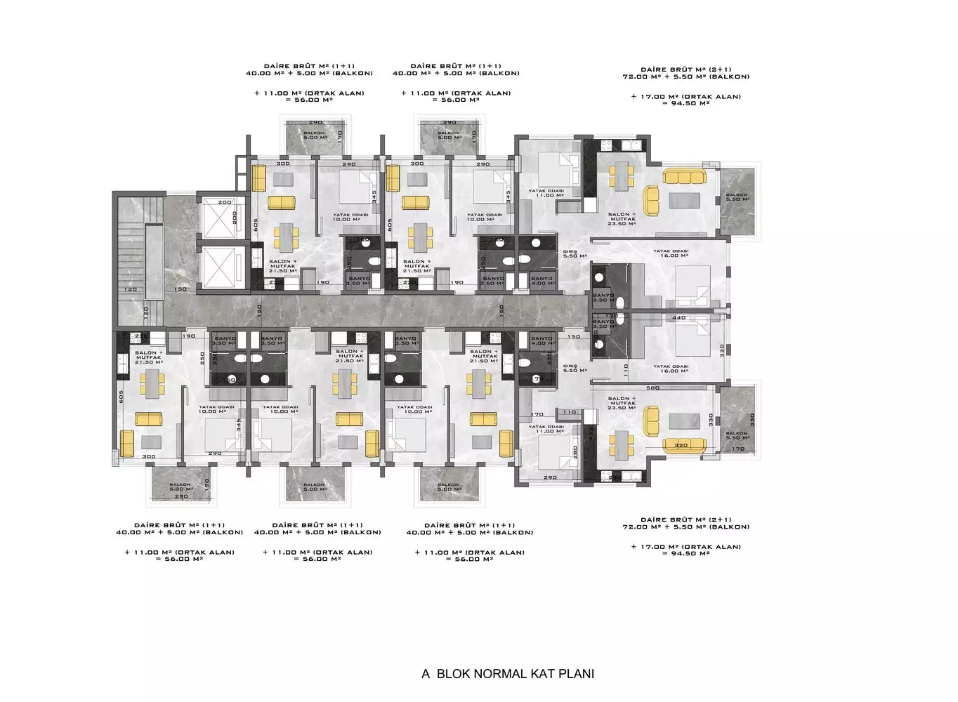 Квартира 45м² в Турции, Кестель. Стоимостью 240000€ аренда фото-71
