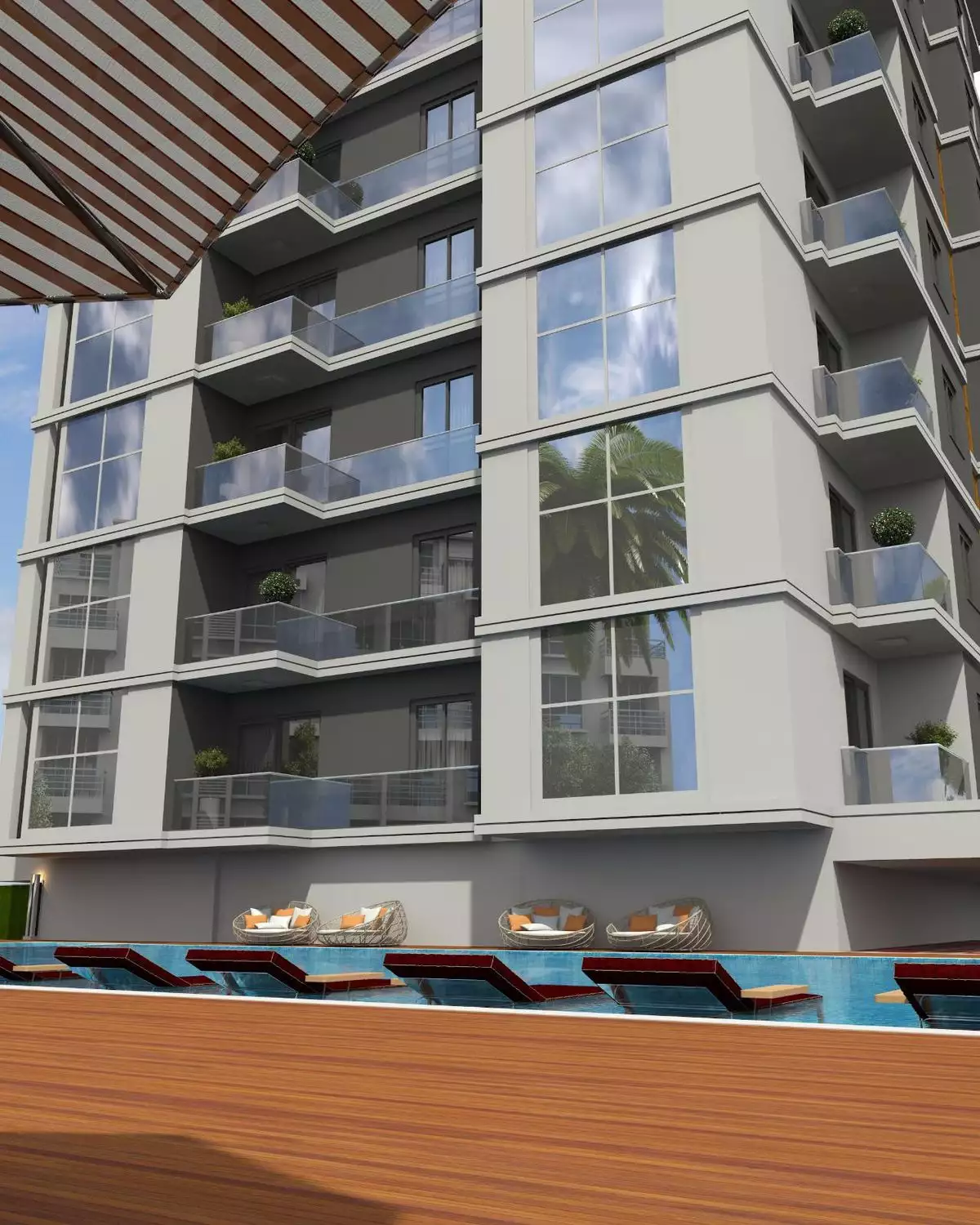 Квартира 51м² в Турции, Махмутлар. Стоимостью 145000€ аренда фото-4