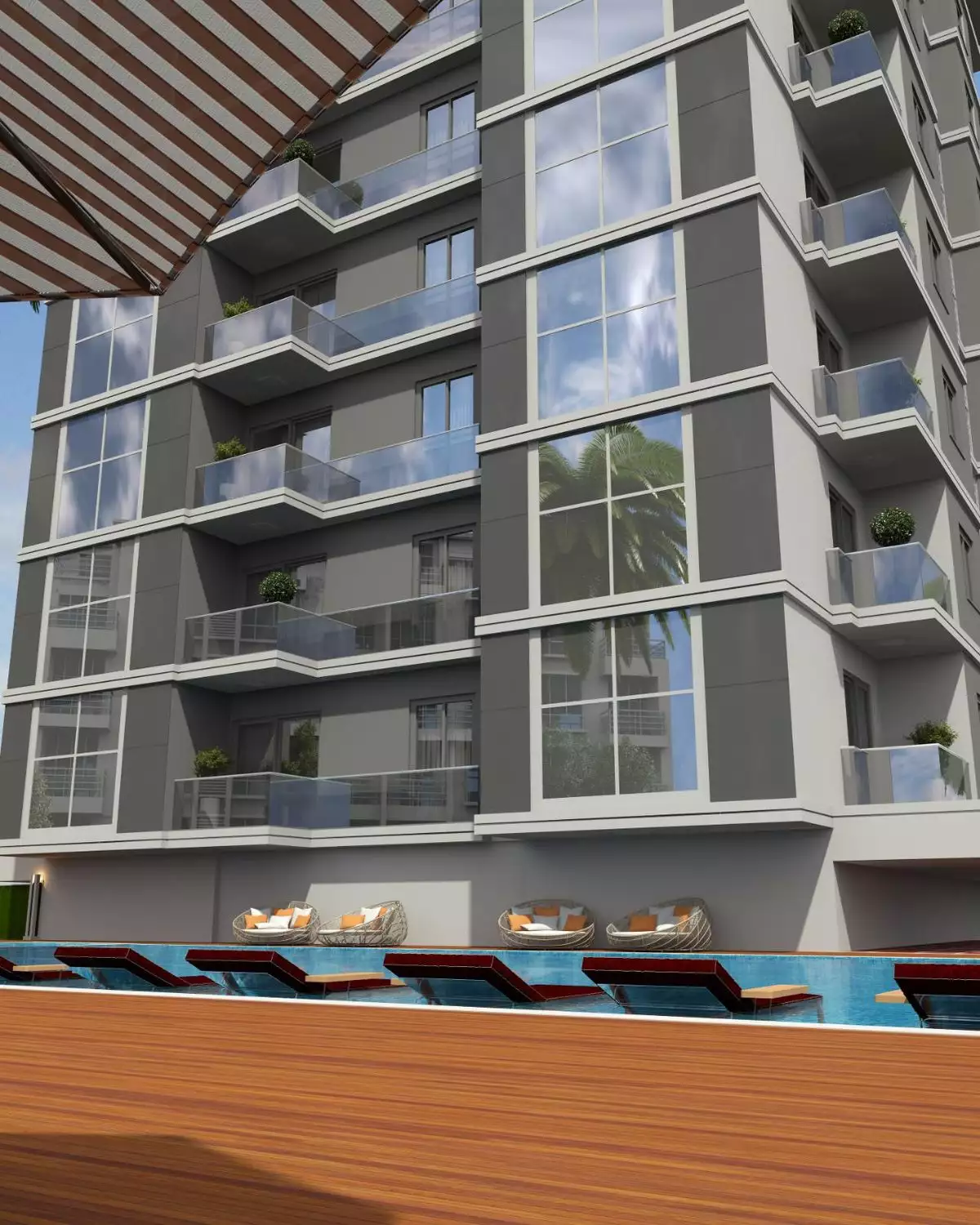 Квартира 51м² в Турции, Махмутлар. Стоимостью 145000€ аренда фото-5