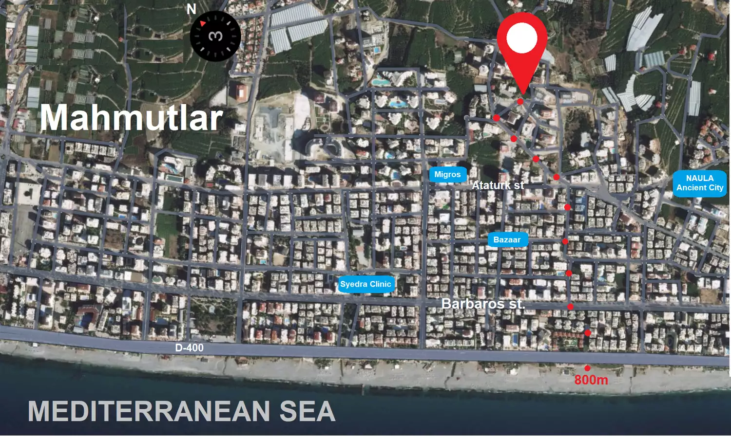 Квартира 51м² в Турции, Махмутлар. Стоимостью 145000€ аренда фото-15