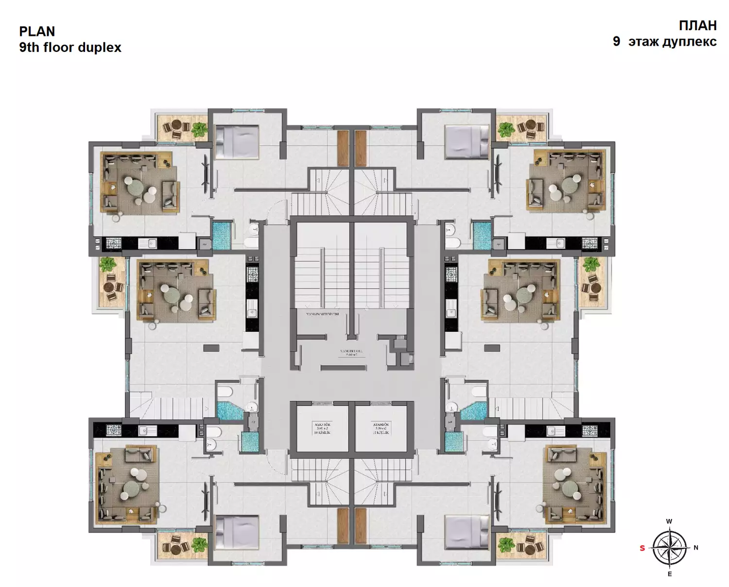 Квартира 51м² в Турции, Махмутлар. Стоимостью 145000€ аренда фото-28
