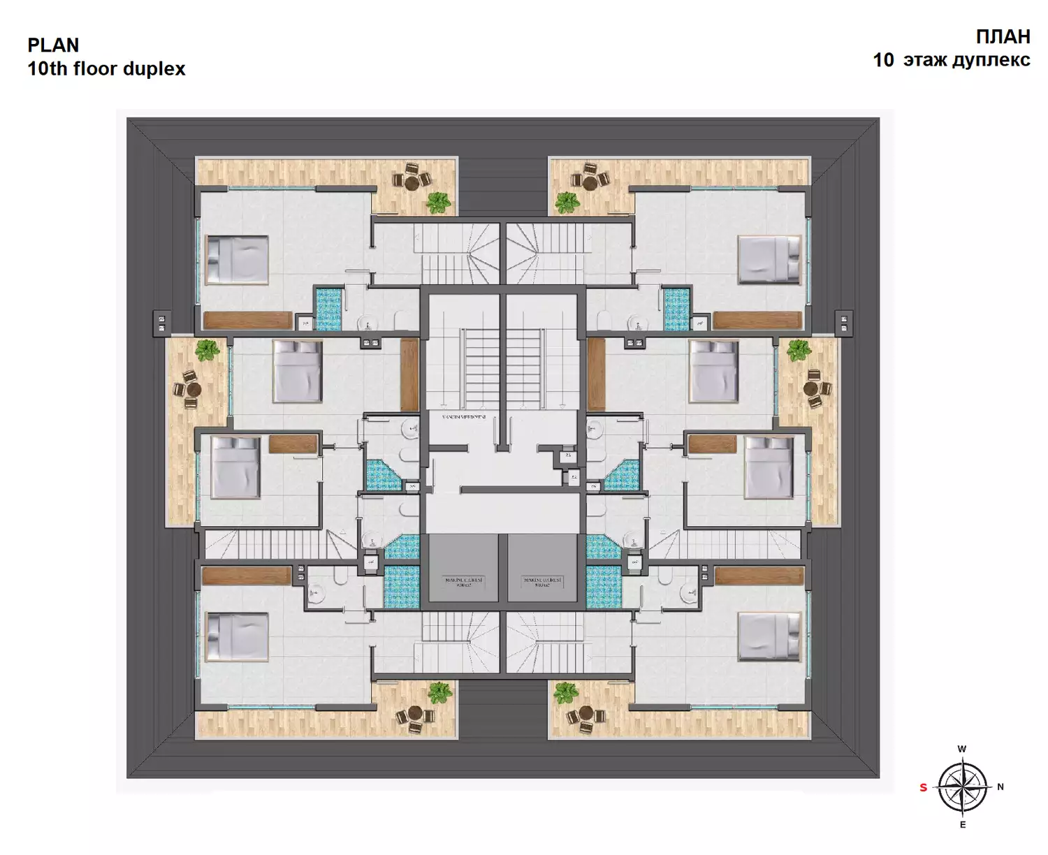 Квартира 51м² в Турции, Махмутлар. Стоимостью 145000€ аренда фото-29