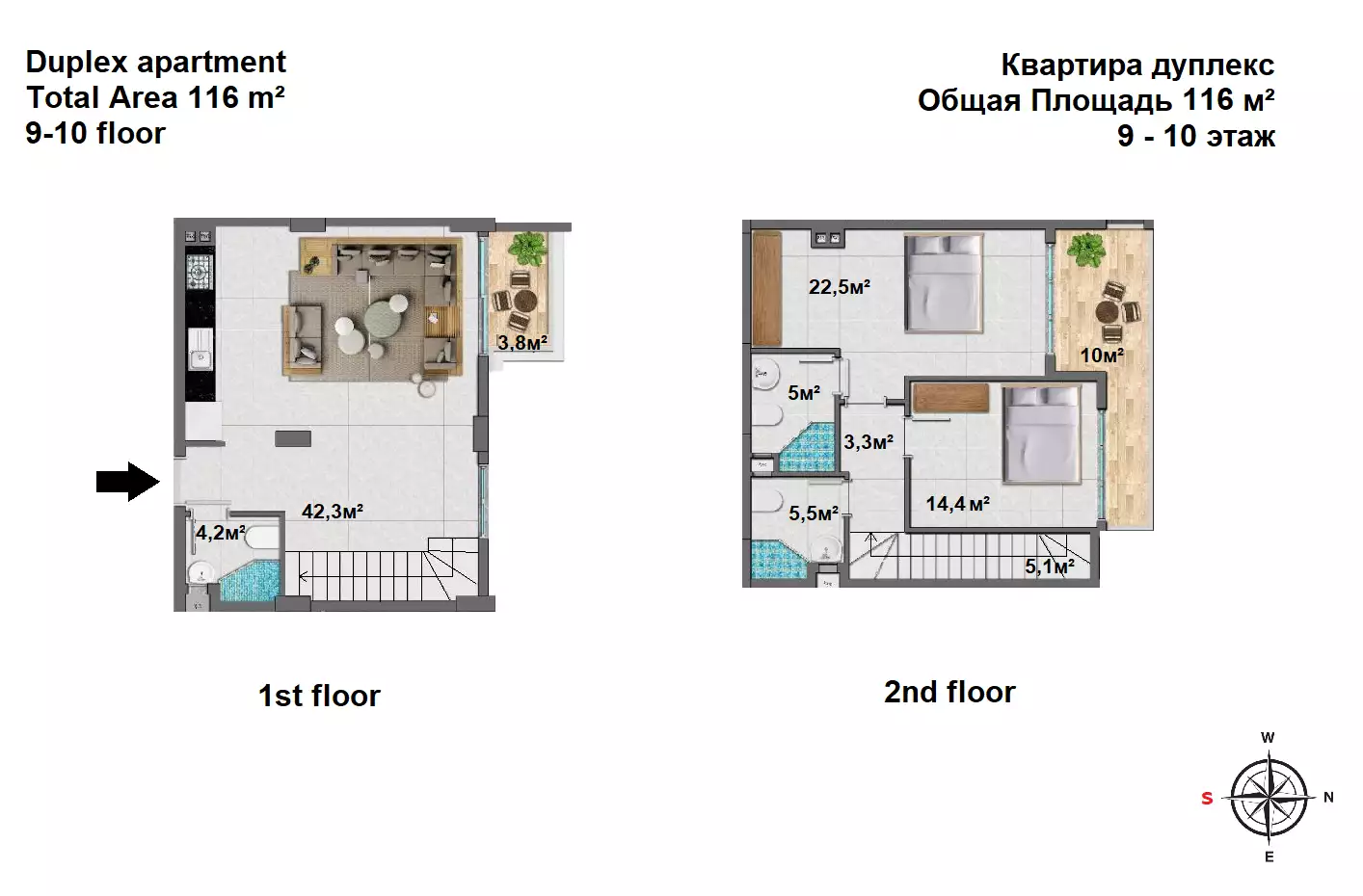Квартира 51м² в Турции, Махмутлар. Стоимостью 145000€ аренда фото-43
