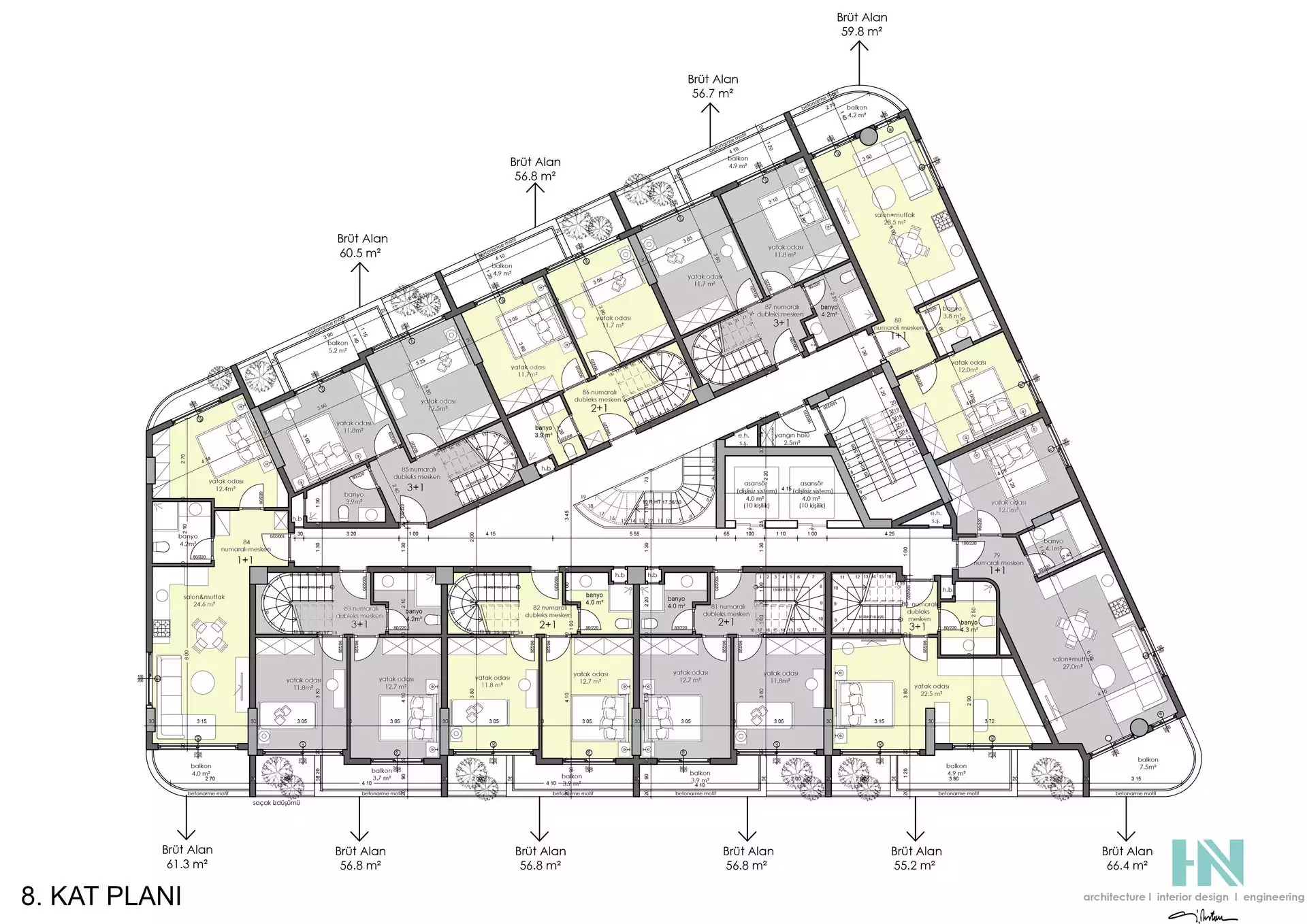 Квартира 60м² в Турции, Алания. Стоимостью 198000€ аренда фото-22