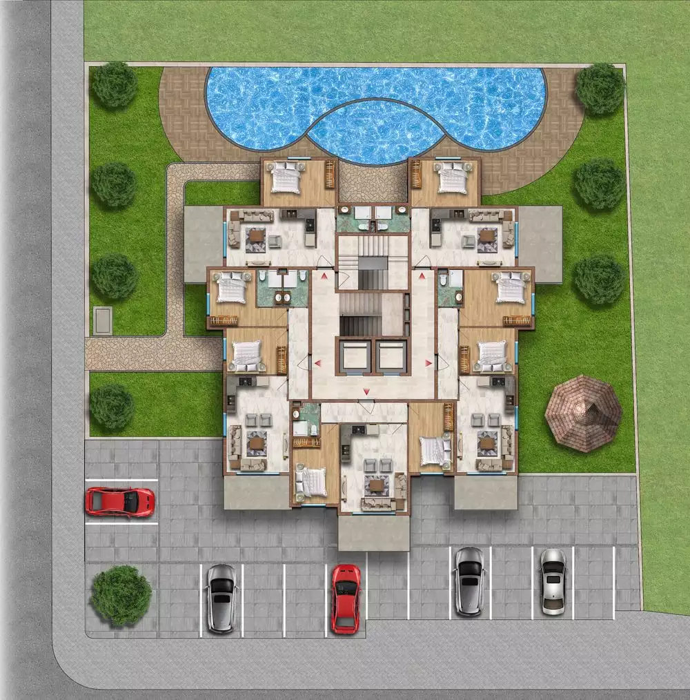 Квартира 100м² в Турции, Махмутлар. Стоимостью 200000€ аренда фото-9