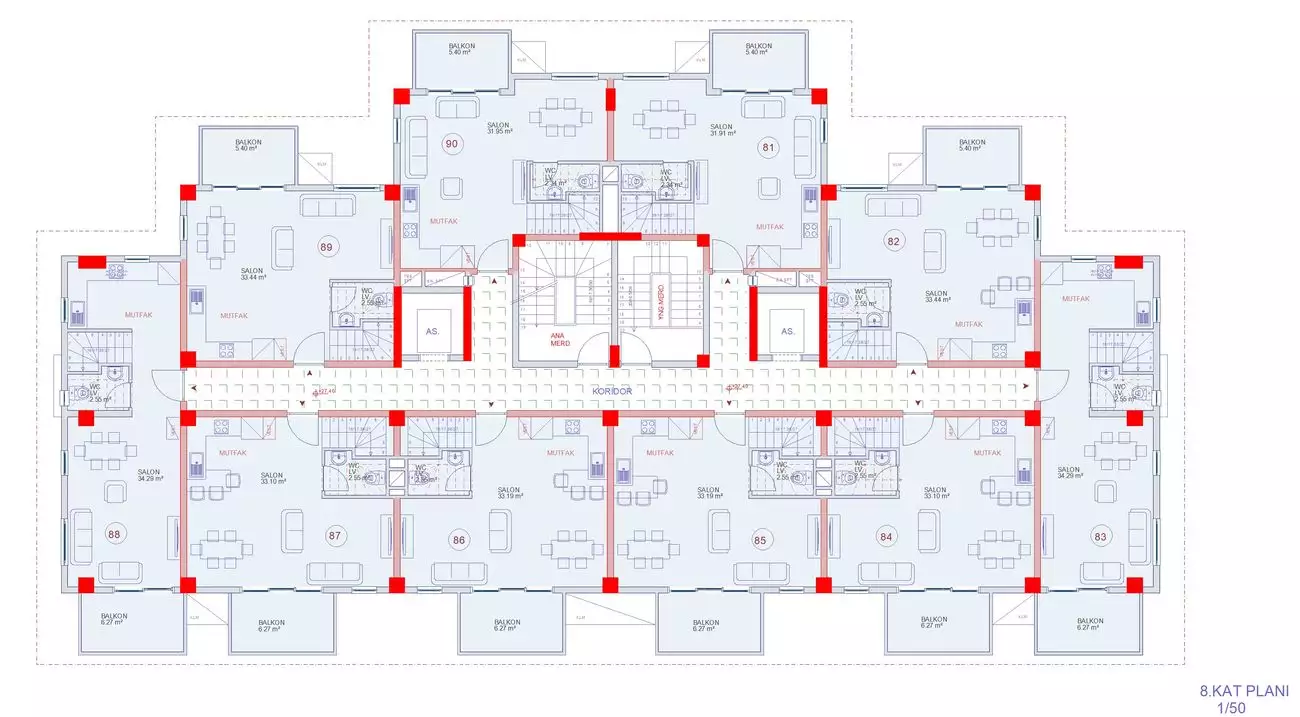 Квартира 46м² в Турции, Авсаллар. Стоимостью 90000€ аренда фото-40