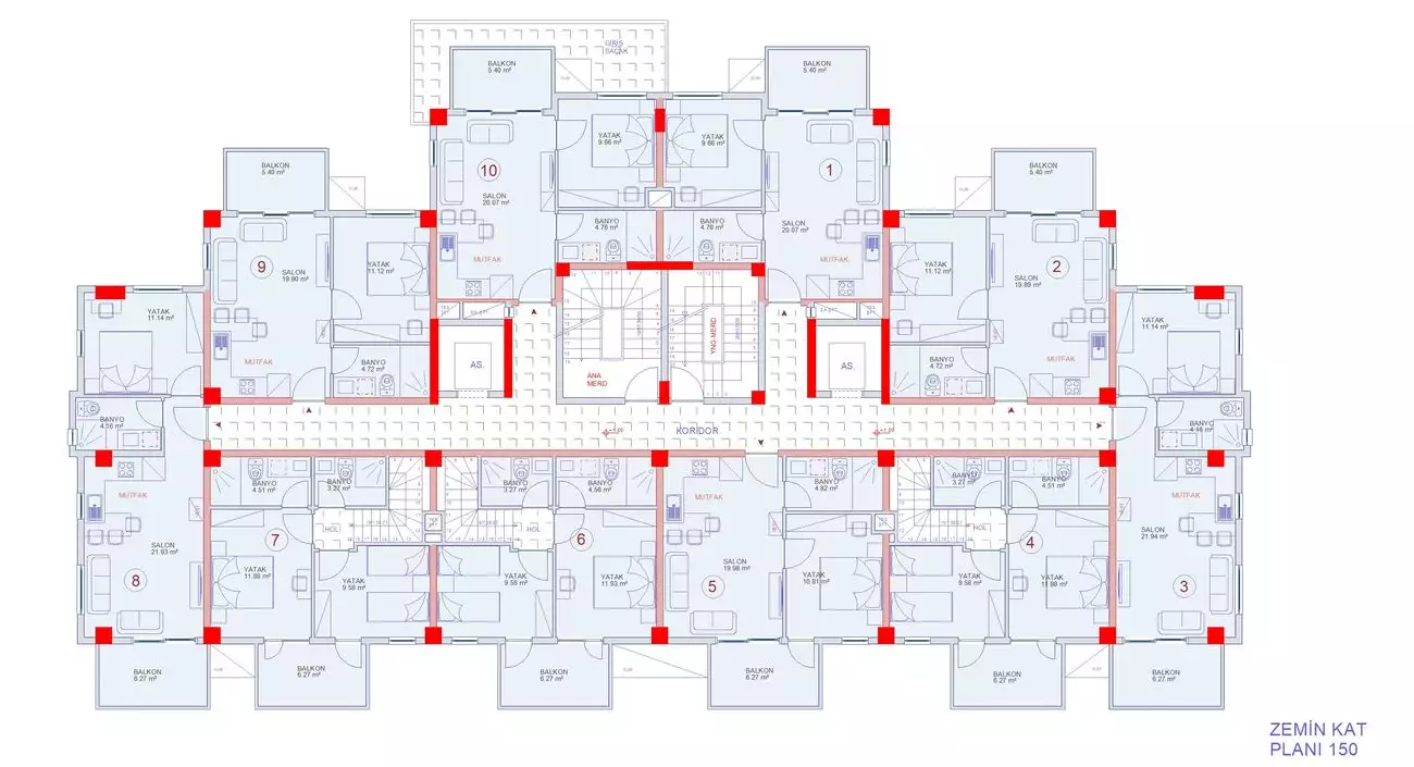 Квартира 46м² в Турции, Авсаллар. Стоимостью 90000€ аренда фото-42