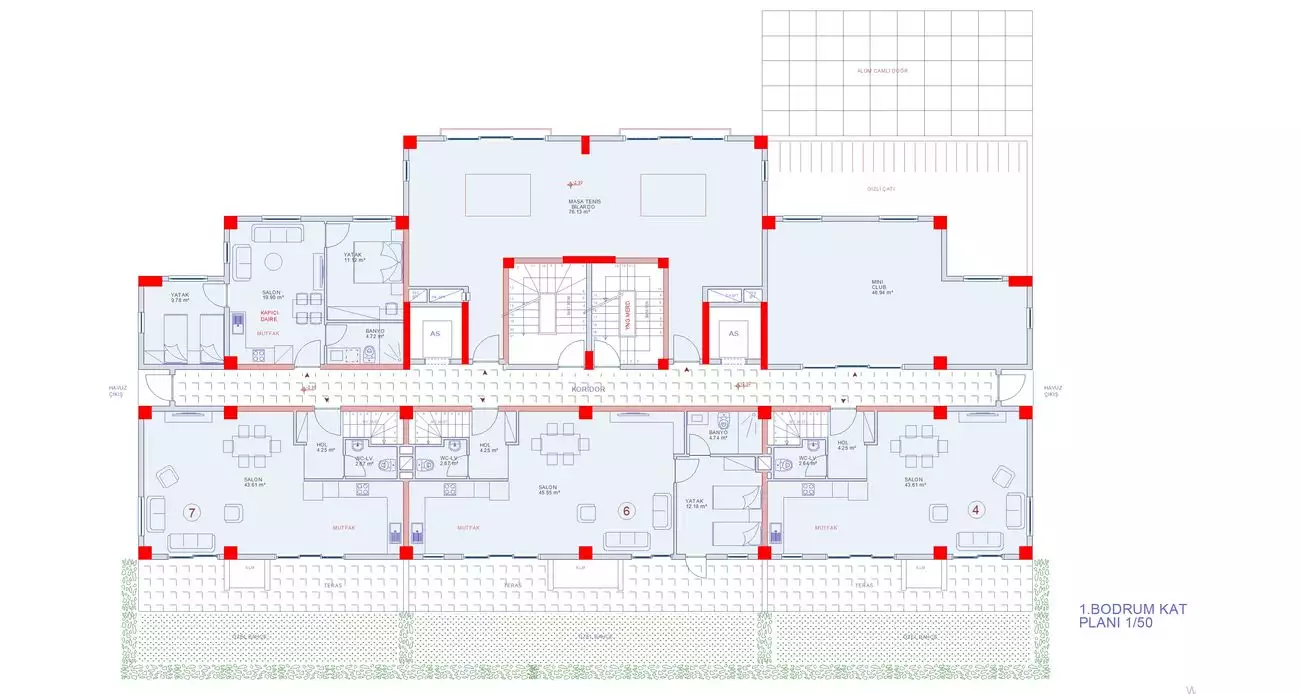 Квартира 46м² в Турции, Авсаллар. Стоимостью 90000€ аренда фото-45