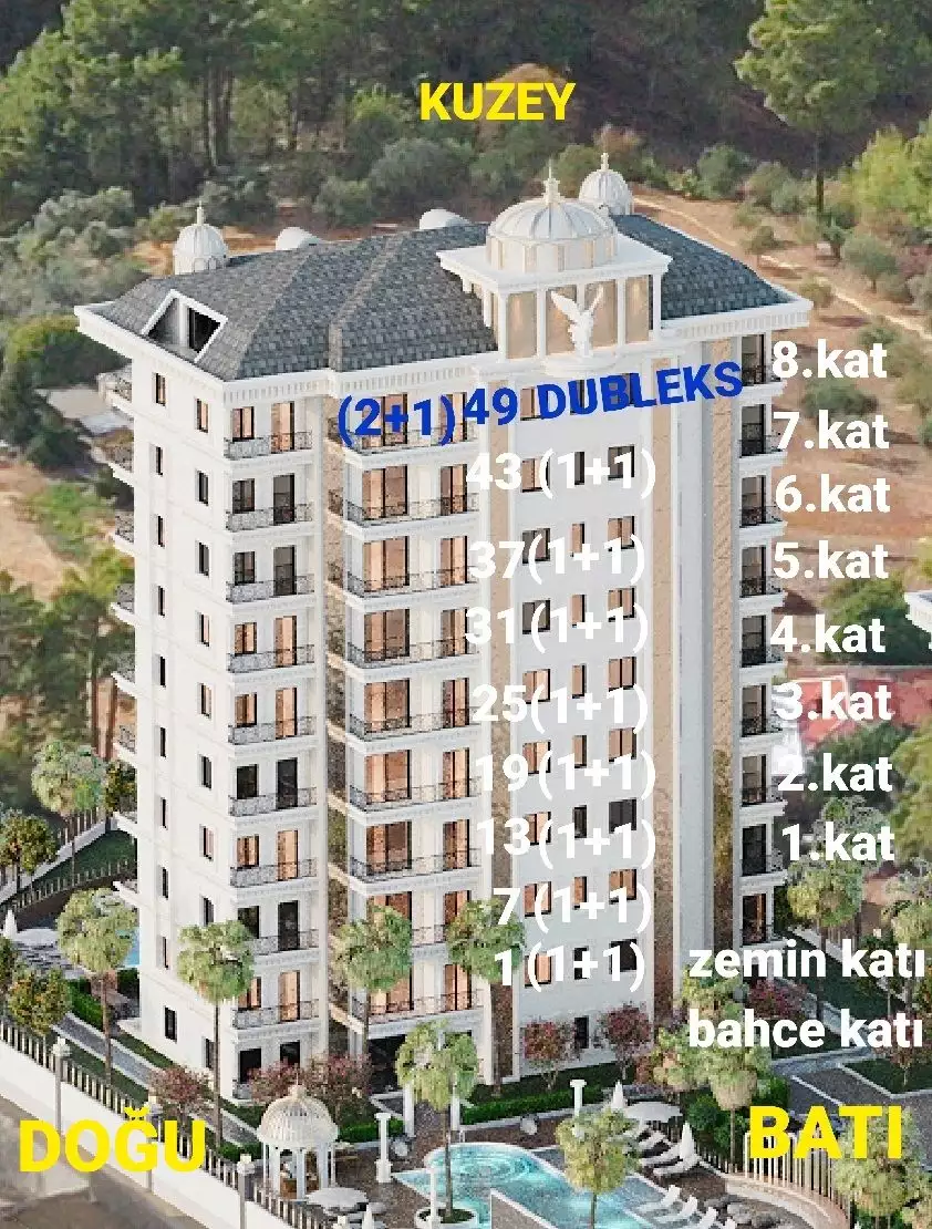 Квартира 53м² в Турции, Авсаллар. Стоимостью 100000€ аренда фото-18