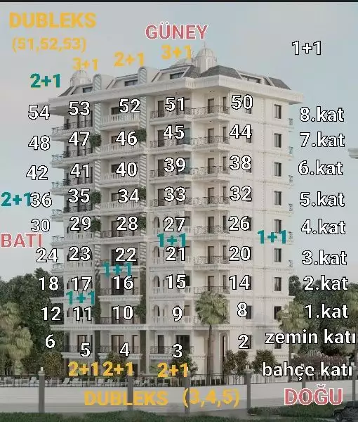 Квартира 53м² в Турции, Авсаллар. Стоимостью 100000€ аренда фото-24