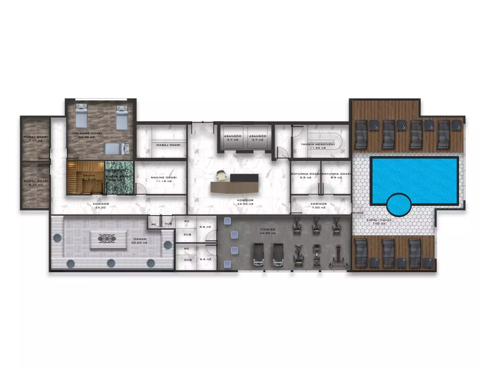 Квартира 55м² в Турции, Махмутлар. Стоимостью 155000€ аренда фото-43