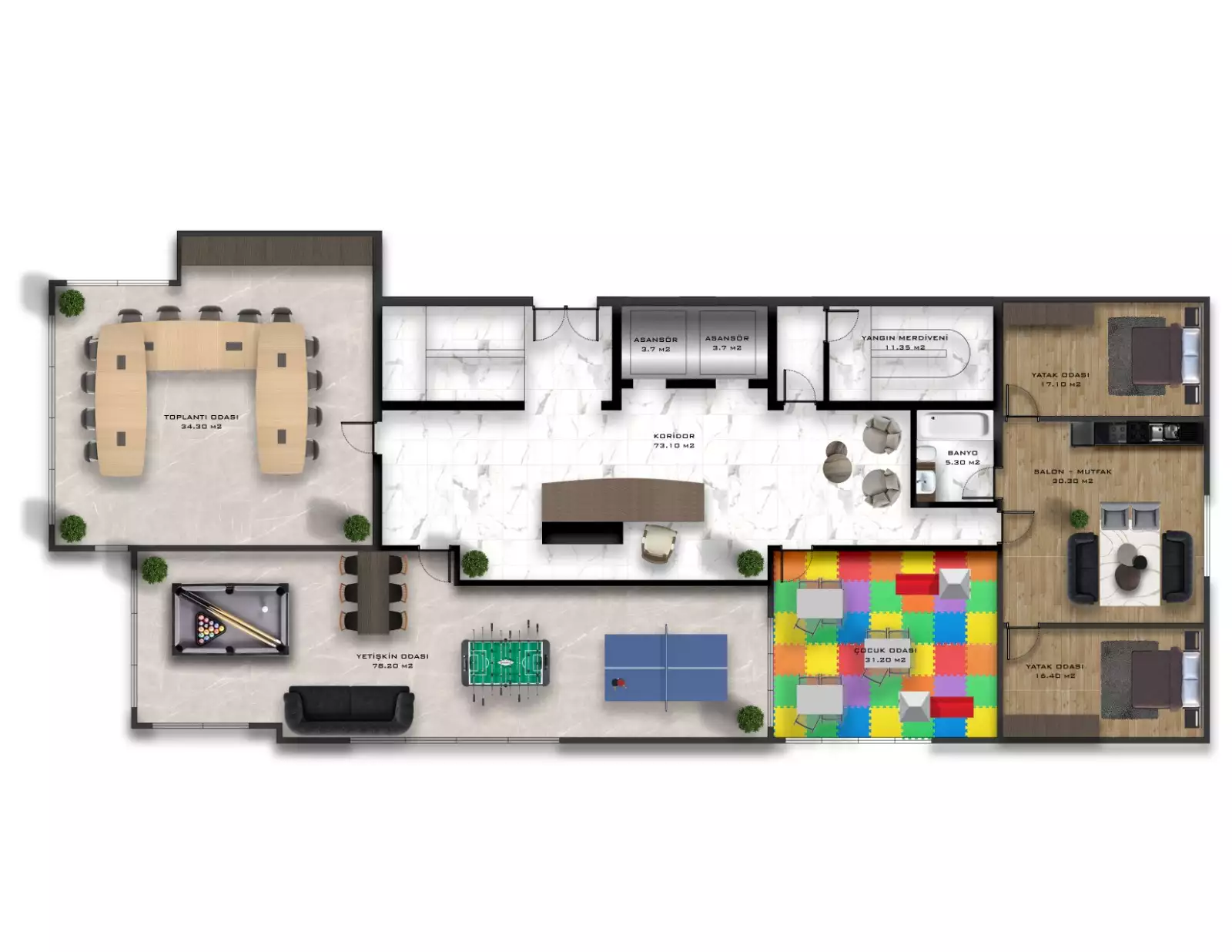 Квартира 55м² в Турции, Махмутлар. Стоимостью 155000€ аренда фото-47