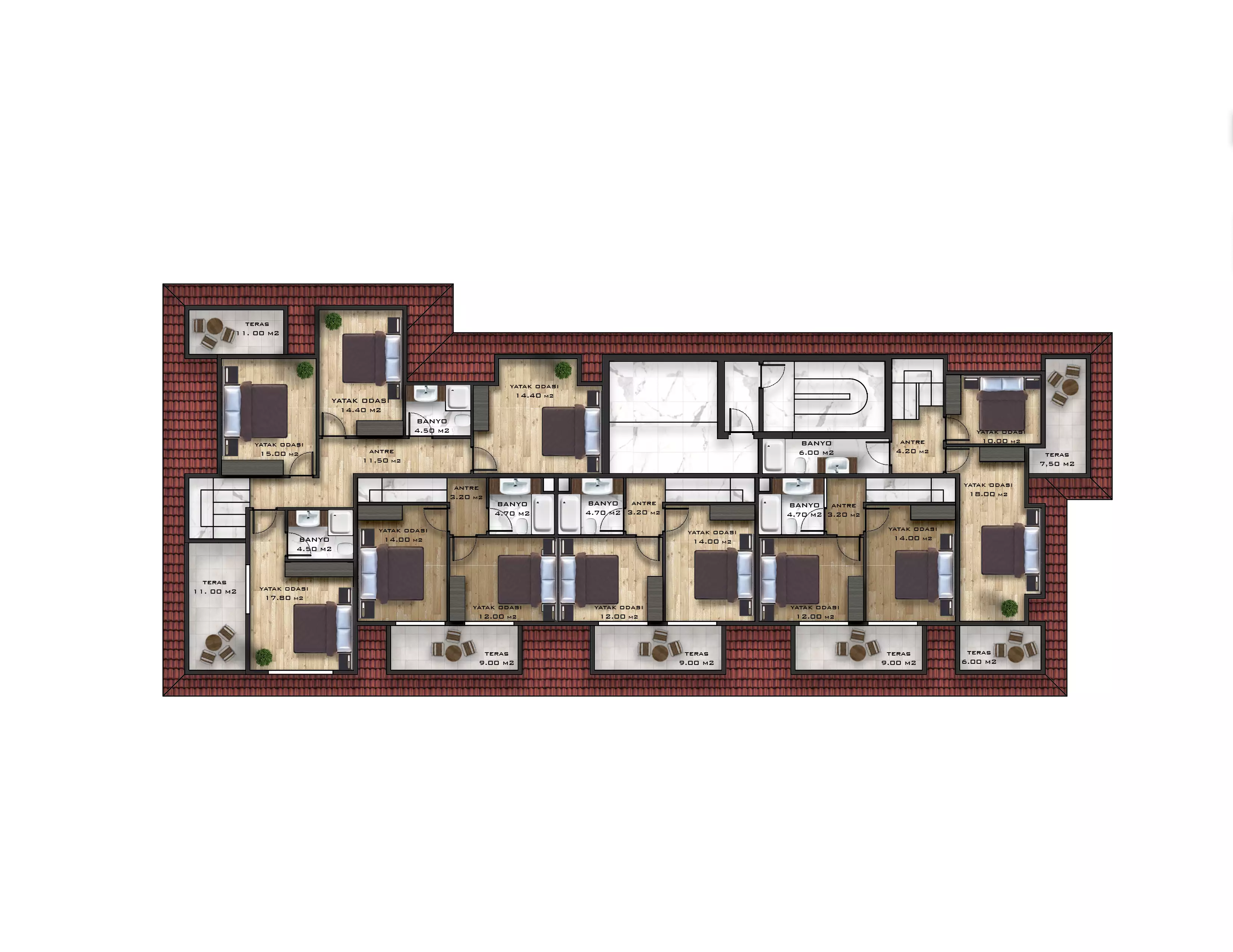 Квартира 55м² в Турции, Махмутлар. Стоимостью 155000€ аренда фото-48