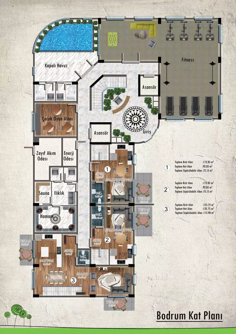 Квартира 42м² в Турции, Паяллар. Стоимостью 75000€ аренда фото-23