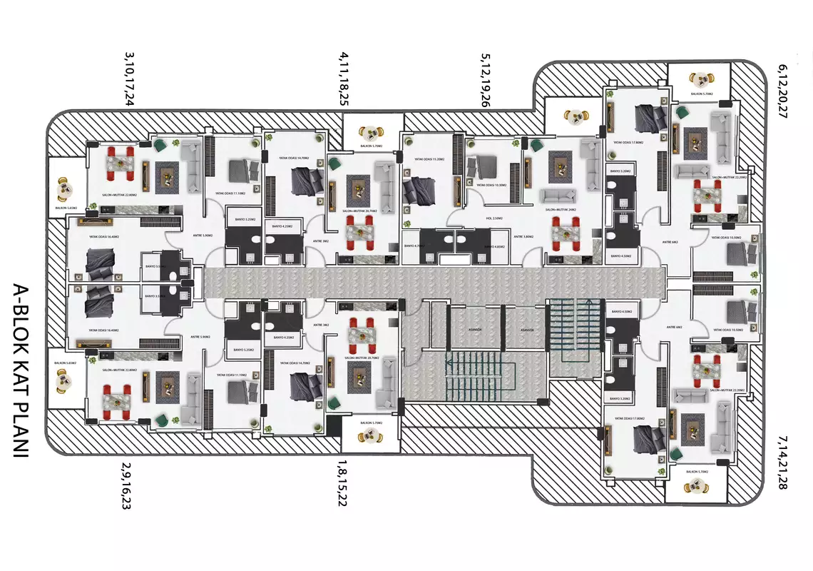 Квартира 65м² в Турции, Кестель. Стоимостью 272000€ аренда фото-16