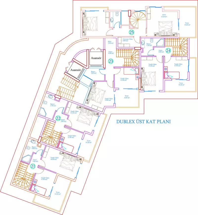 Квартира 46м² в Турции, Авсаллар. Стоимостью 175000€ аренда фото-11