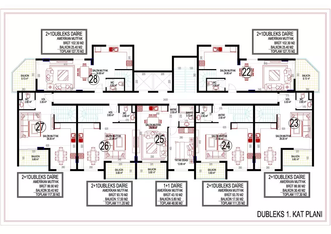 Квартира 64м² в Турции, Махмутлар. Стоимостью 240000€ аренда фото-13