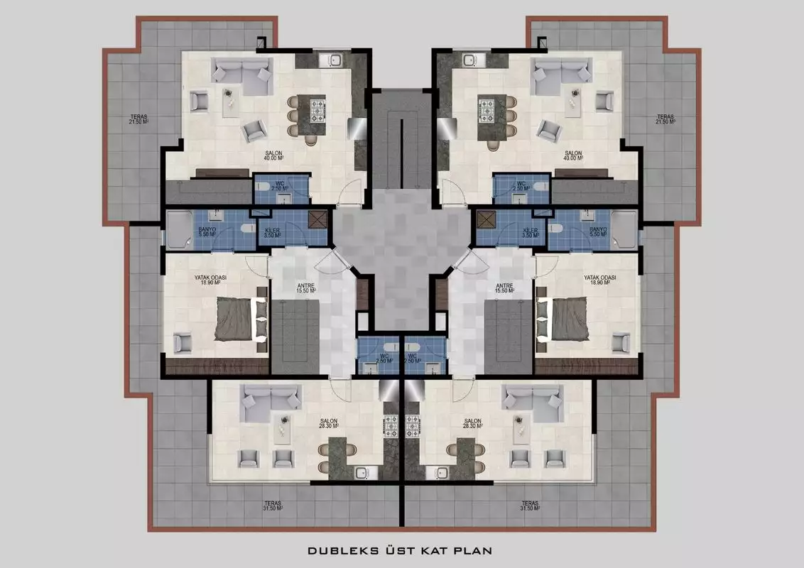 Квартира 48м² в Турции, Алания. Стоимостью 200000€ аренда фото-20