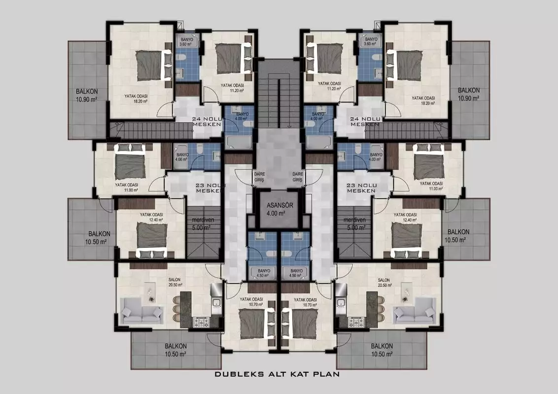 Квартира 48м² в Турции, Алания. Стоимостью 200000€ аренда фото-22