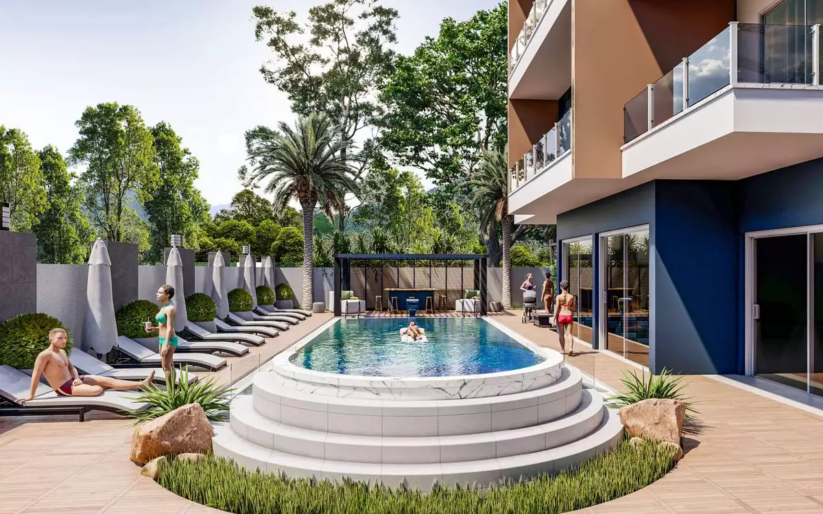 Квартира 42м² в Турции, Авсаллар. Стоимостью 69000€ аренда фото-6