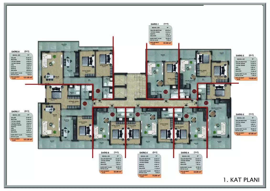 Квартира 46м² в Португалии, Алкобаса. Стоимостью 137200€ аренда фото-11