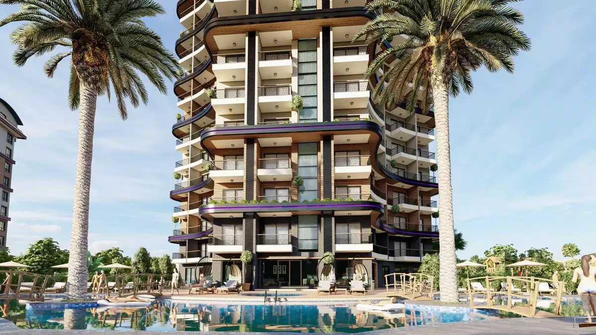 Квартира 53м² в Турции, Махмутлар. Стоимостью 340000€ аренда фото-1
