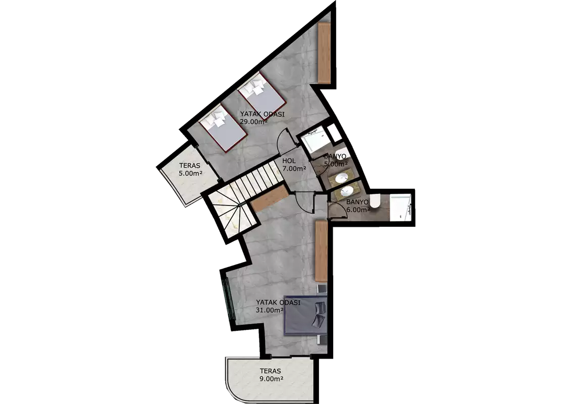 Квартира 53м² в Турции, Махмутлар. Стоимостью 340000€ аренда фото-31