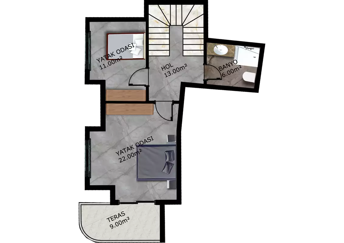 Квартира 53м² в Турции, Махмутлар. Стоимостью 340000€ аренда фото-33