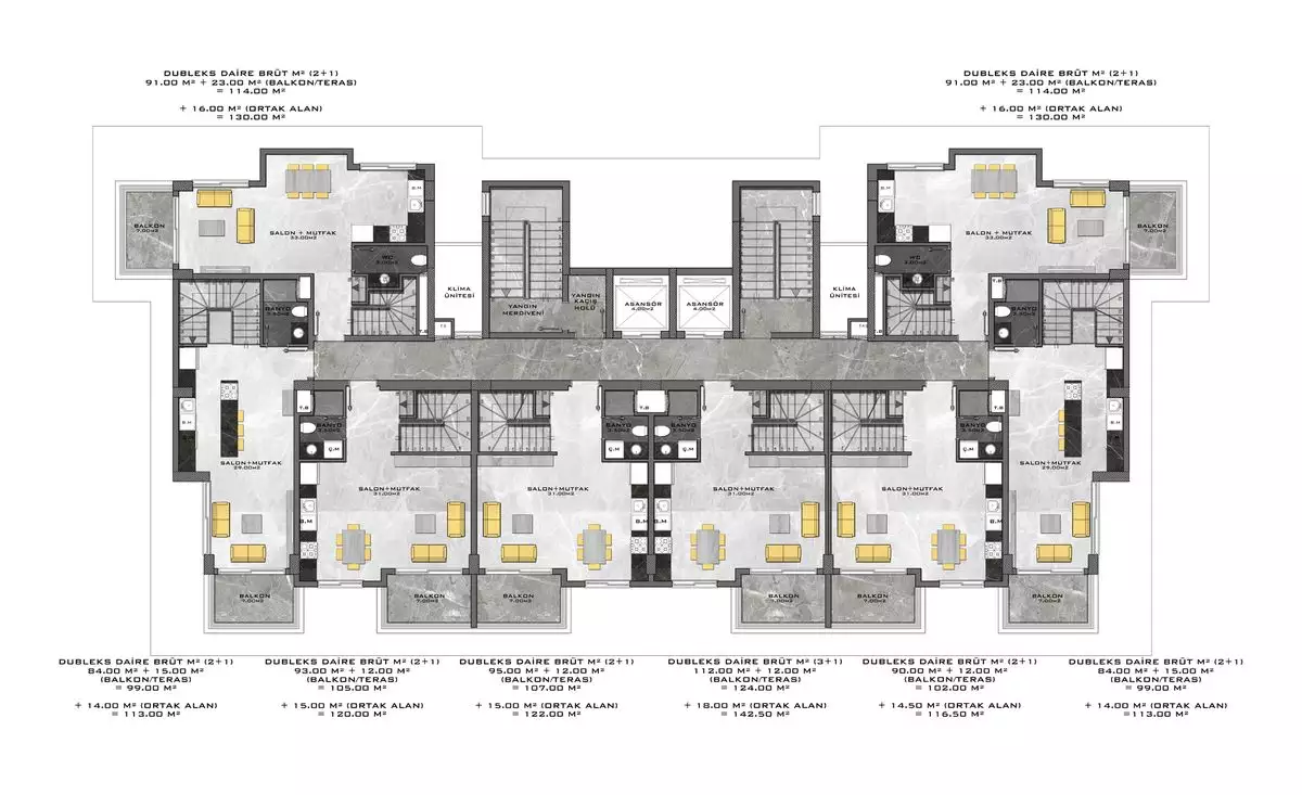 Квартира 63м² в Турции, Авсаллар. Стоимостью 155000€ аренда фото-12