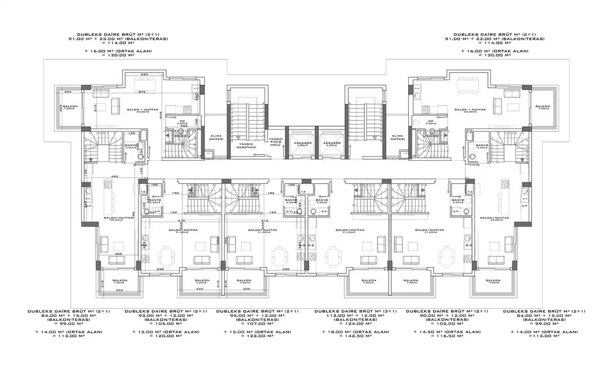 Квартира 63м² в Турции, Авсаллар. Стоимостью 155000€ аренда фото-13