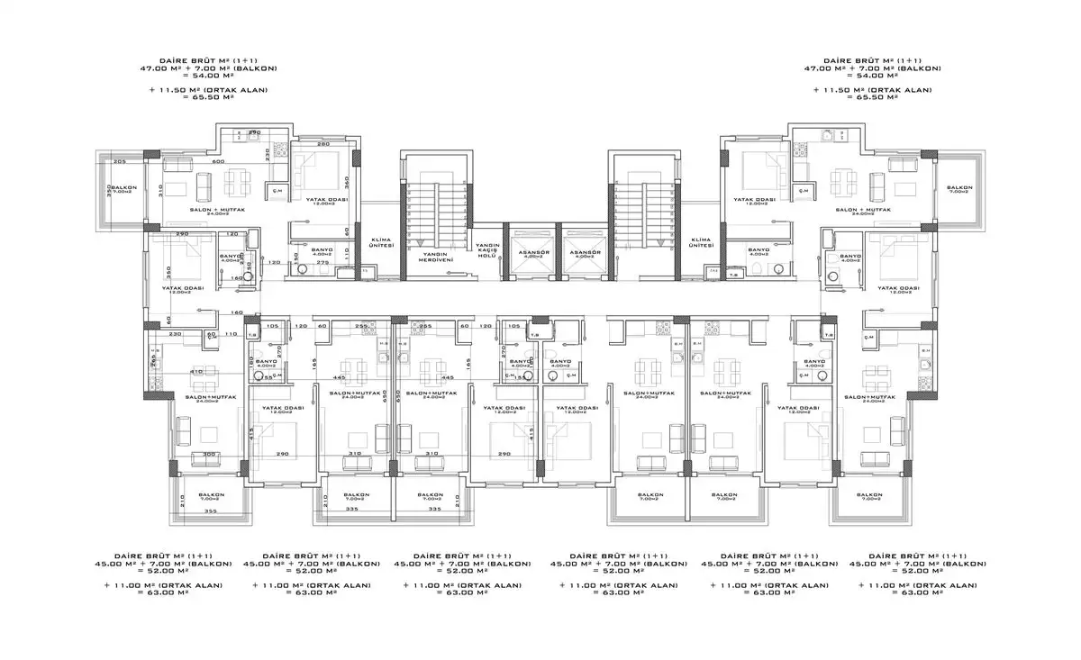 Квартира 63м² в Турции, Авсаллар. Стоимостью 155000€ аренда фото-15