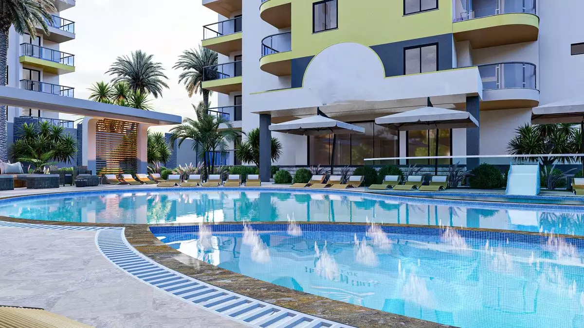 Квартира 52м² в Турции, Махмутлар. Стоимостью 116250€ аренда фото-1