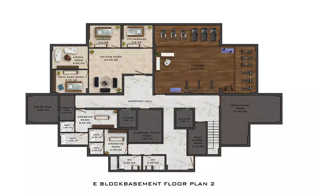 Квартира 52м² в Турции, Махмутлар. Стоимостью 116250€ аренда фото-60