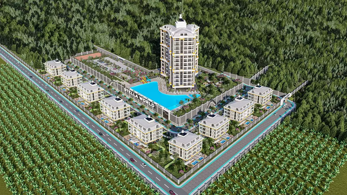 Квартира 46м² в Турции, Махмутлар. Стоимостью 133000€ аренда фото-5