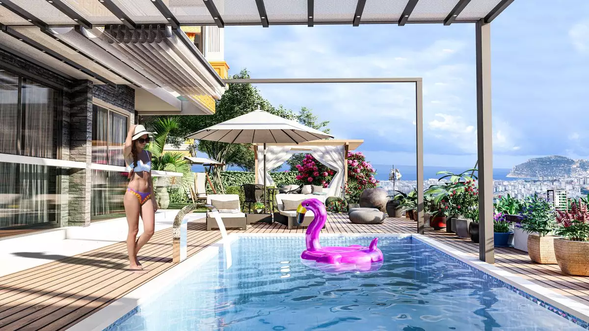 Квартира 46м² в Турции, Махмутлар. Стоимостью 133000€ аренда фото-12