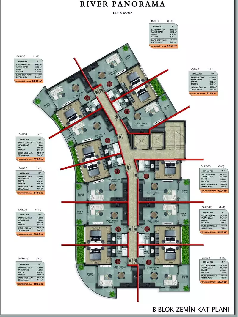 Квартира 53м² в Португалии, Алкобаса. Стоимостью 173000€ аренда фото-75