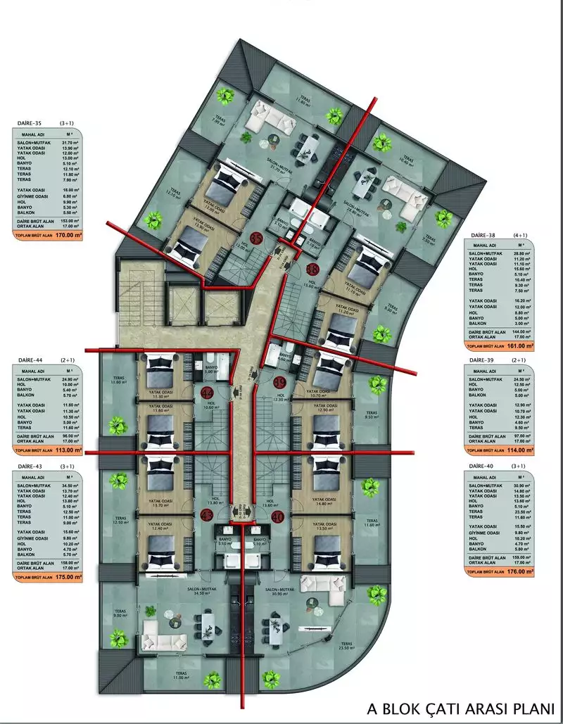 Квартира 53м² в Португалии, Алкобаса. Стоимостью 173000€ аренда фото-77