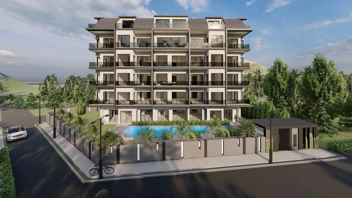 Квартира 49м² в Турции, Газипаша. Стоимостью 74000€ аренда фото-1