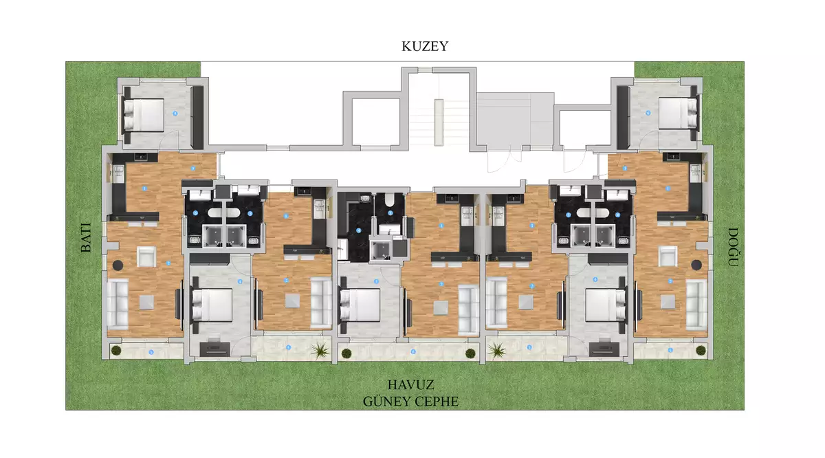 Квартира 49м² в Турции, Газипаша. Стоимостью 74000€ аренда фото-17