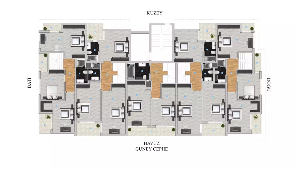 Квартира 49м² в Турции, Газипаша. Стоимостью 74000€ аренда фото-24