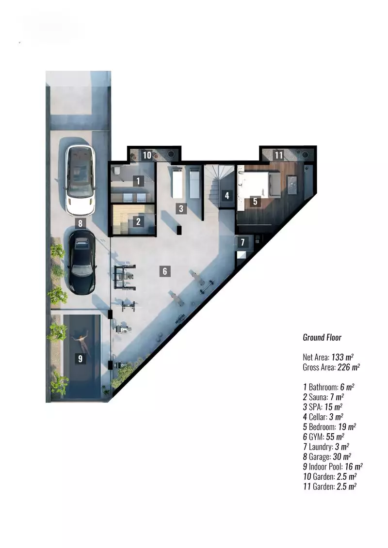 Вилла 425м² в Турции, Каргыджак. Стоимостью 1600000€ аренда фото-11