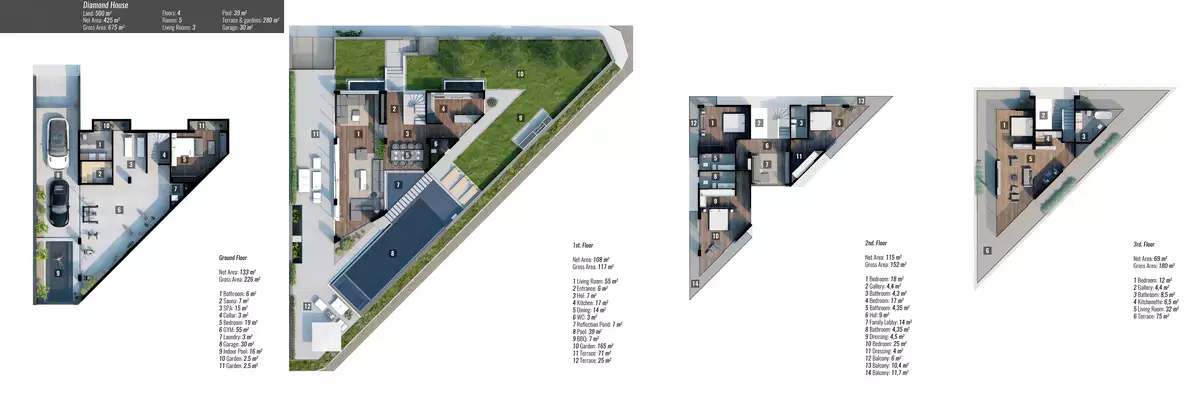 Вилла 425м² в Турции, Каргыджак. Стоимостью 1600000€ аренда фото-21