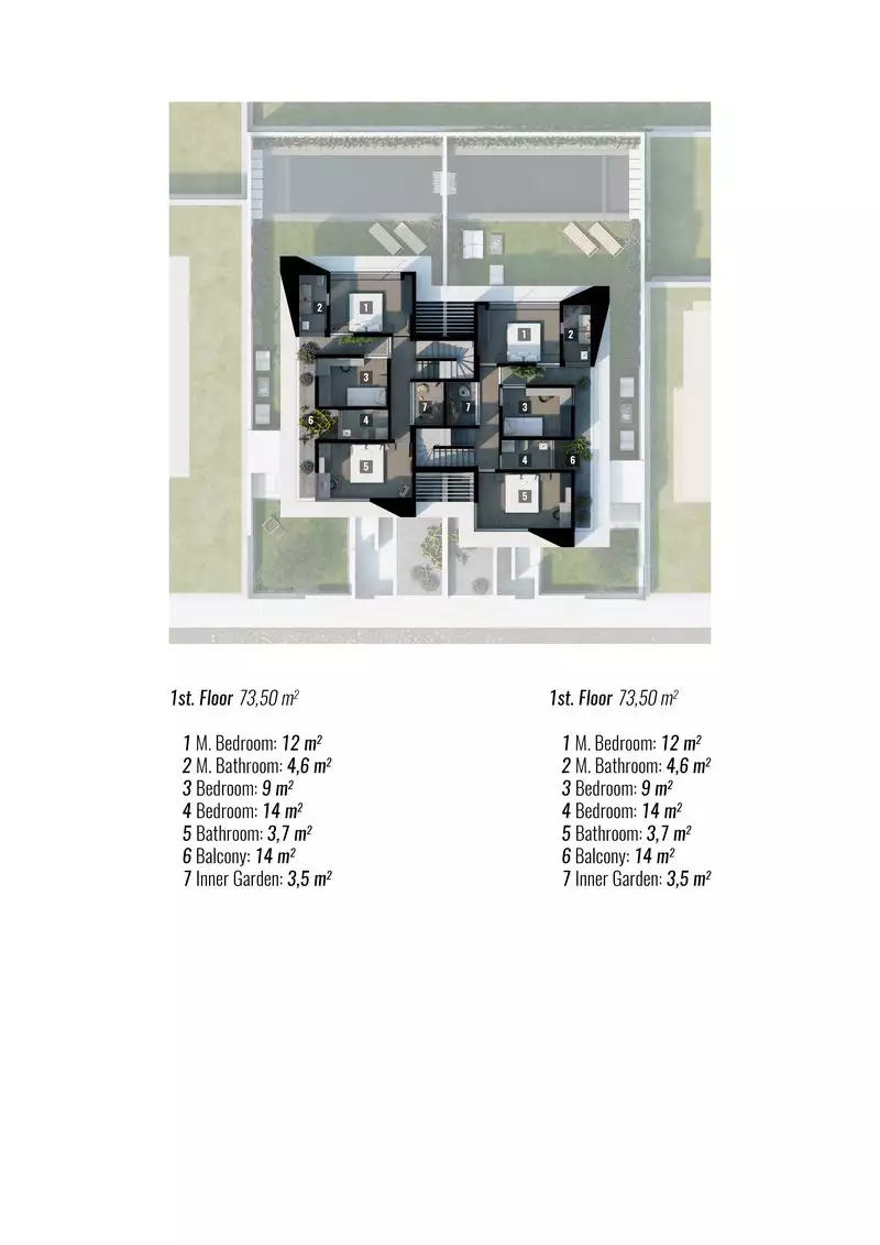 Таунхаус 184м² в Турции, Каргыджак. Стоимостью 570000€ аренда фото-23